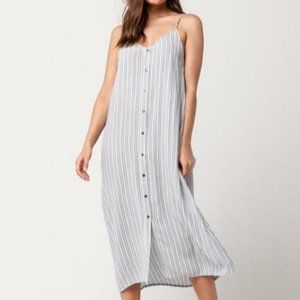 Billabong Ocean Sail Striped Maxi Dress Size Xs